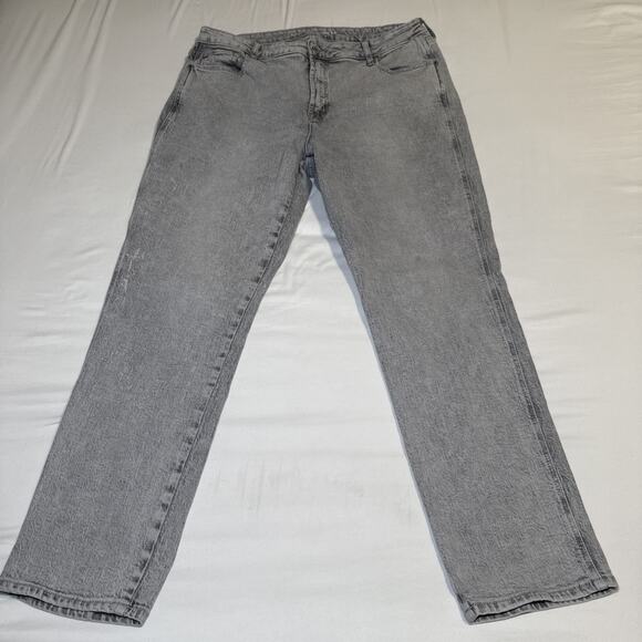Old Navy Jeans Womens 14 Gray Vintage Slim Jeans Stretch Denim Smooth Pocket EUC - Picture 1 of 13